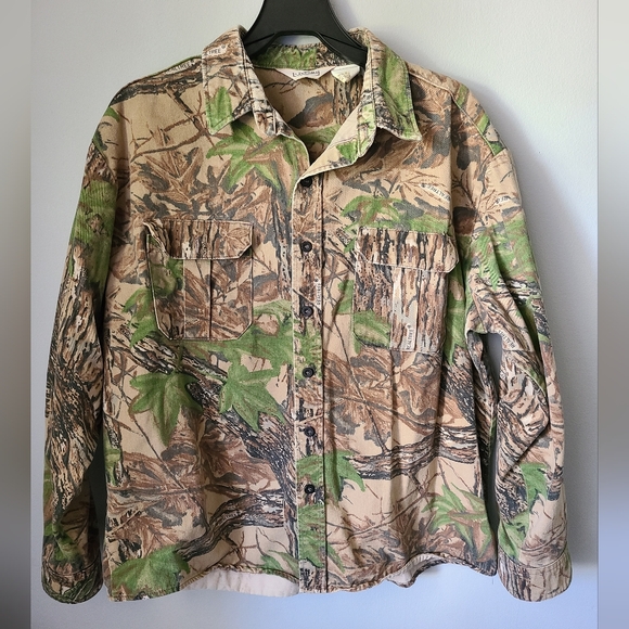 VINTAGE WALLS CAMO SHIRT JACKET BUTTON DOWN THICK MATERIAL XL REALTREE - Picture 1 of 11